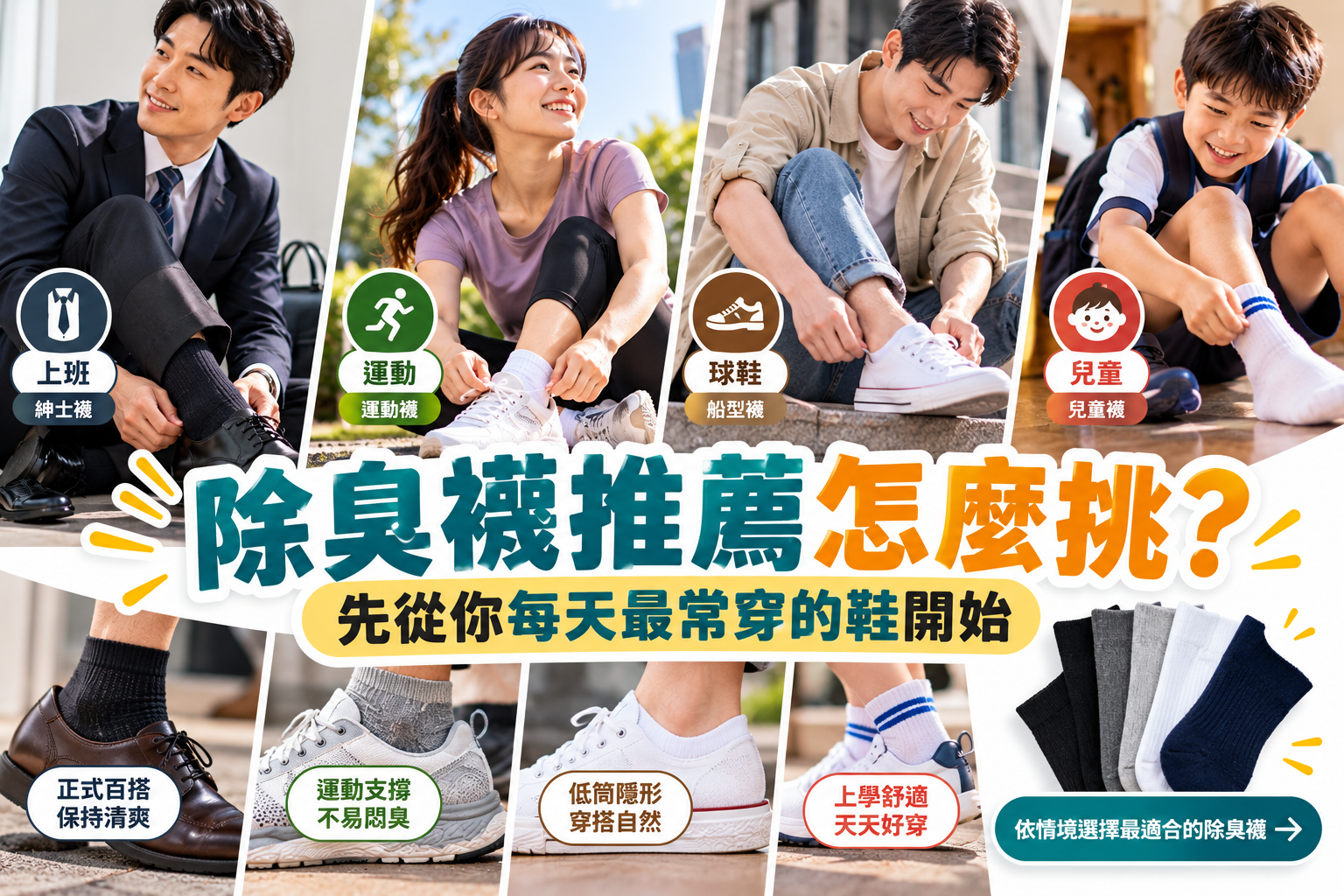 除臭襪推薦怎麼挑